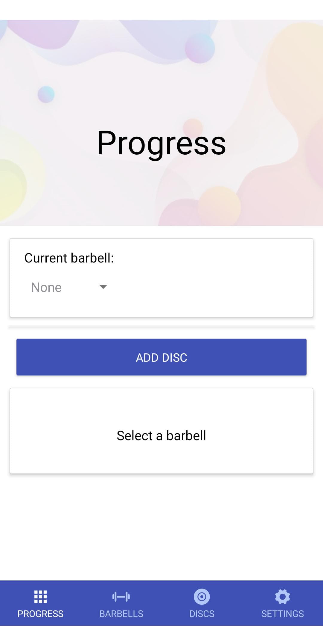 Find Weight Progression - React Native